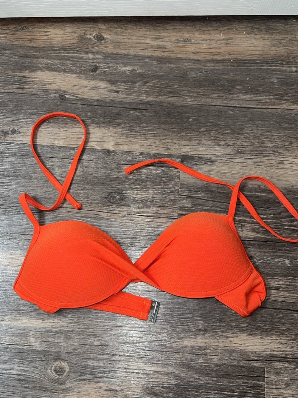 Bright Orange Push-Up Bikini Top - Unbranded